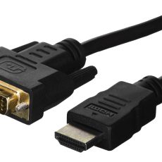 Kabel Lanberg CA-HDDV-20CU-0018-BK (HDMI M - DVI-D (24+1) M; 1,8m; kolor czarny)