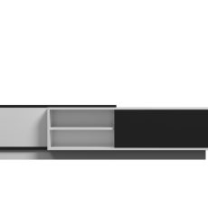 Szafka RTV SIGMA1 180 biały/czarny połysk