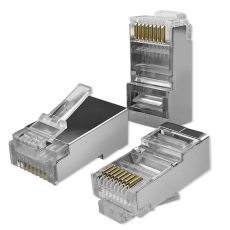 QOLTEC WTYK ZŁĄCZE MODULARNE RJ45 | CAT6 | FTP | 100SZT