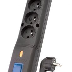 Listwa przeciwprzepięciowa Lestar LV 530W 1,5m (5 x VDE; 10 A; 1,5m; kolor czarny)