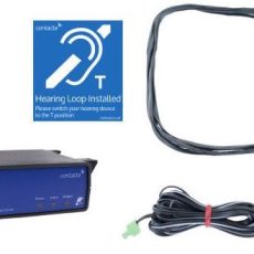 CONTACTA PĘTLA INDUKCYJNA IL-K200-80-00, ZESTAW PĘTLI INDUKCYJNEJ DO MONTAŻU POD BLATEM Z MIKROFONEM NA MOSIĘŻNYM TRZONIE