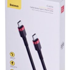 Kabel Baseus Cafule CATKLF-G91 (USB typu C - USB typu C ; 1m; kolor czarny)
