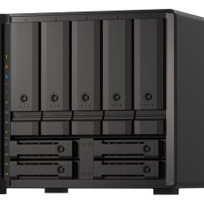 Qnap TS-h973AX-32G, Tower, 5 x 2.5"/3.5" SATA + 2 x 2.5" U.2 NVMe/SATA+ 2 x 2.5" SATA, AMD Ryzen V1500B 4C/8T, 32GBDDR4 SODIMM (Max. 64GB), 2 x 2.5GbE + 1 x 10GbE, External adapter (PSU)