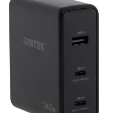 UNITEK ŁADOWARKA GAN 2X USB-C, USB-A, 140W
