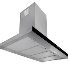 Okap kominowy AKPO WK-4 FENIKS SLIM GLASS 90 (435,6 m3/h; 900mm; kolor czarny)