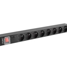 LANBERG LISTWA ZASILAJĄCA RACK PDU PRO 19" (1U, 16A, 7X SHUKO, 2M, CZARNA) PDU-PRO-07F-0200-BK