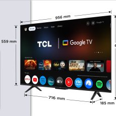 Televizor TCL 43" 43P7K QLED, Google TV Dolby Vision Dolby Atmos