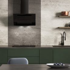 Okap MAAN Vertical Eco Duo Glass czarny front szkło 60 cm szer.