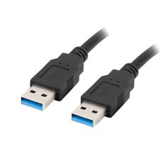LANBERG KABEL USB-A 3.0 M/M 1M CZARNY CA-USBA-30CU-0010-BK