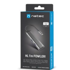 NATEC MULTIPORT FOWLER SLIM USB-C->HUB USB 3.0 X2, HDMI 4K, USB-C PD NMP-1984