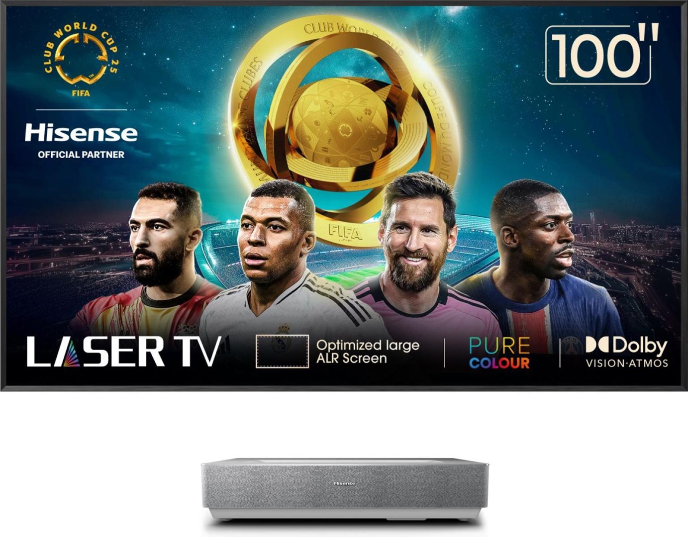 LASER TV HISENSE 100L5HD 100" 4K + Ekran