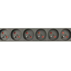 GEMBIRD LISTWA ZASILAJĄCA RACK 19" PDU EG-PDU-014-FC14 1U, 16A, 8X FRANCUSKIE GNIAZDO, WTYK C14, KABEL 3M