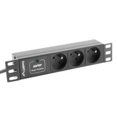Listwa RACK Lanberg PDU-03E-0200-IEC-BK (3 x Typ E; 10 A; 2m; kolor czarny)