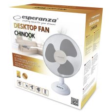Wentylator biurkowy Esperanza Chinnok EHF003WE (kolor biały, kolor szary)