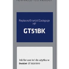 Activejet AH-GT51BK Tusz (zamiennik HP GT51BK M0H57AE; Supreme; 90 ml; 6000 stron, czarny). Buteleczki z atramentem.