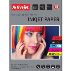 Activejet AP4-125M100 Papier fotograficzny matowy  (A4; 100 szt.)
